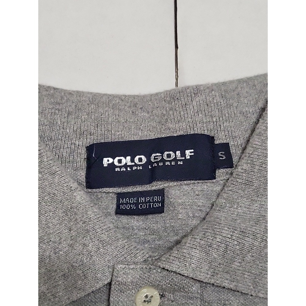Polo Golf Ralph Lauren Collared Short Sleeve Shirt Mens Size S Gray - Picture 2 of 5